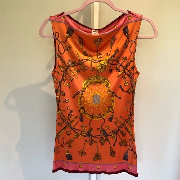 Hermes Auth. Viscose printed top - Picture 3 of 11